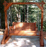 Forever 4 Foot Young Growth Redwood Porch Swing