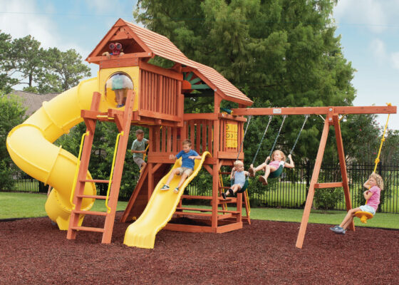 Parrot Island Fort Config 5 w/Wood Roofs