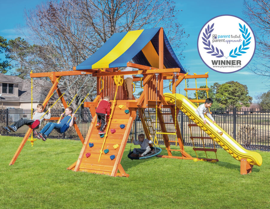 5.8 Jaguar Playcenter w/ BYB Tarp and Yellow DoubleWall Scoop Slide