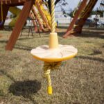 7.4 Jaguar Playcenter w/ BYB Tarp, 4x6 Monkey Bars, Loft, Yellow DoubleWall Scoop Slide and Yellow Spiral Slide