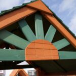 Parrot Island Fort w/Wood Roof