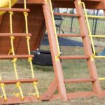 Parrot Island Playcenter w/ Green Tarp, 4x6 Monkey Bars, Loft, Wave Slide and Spiral Slide